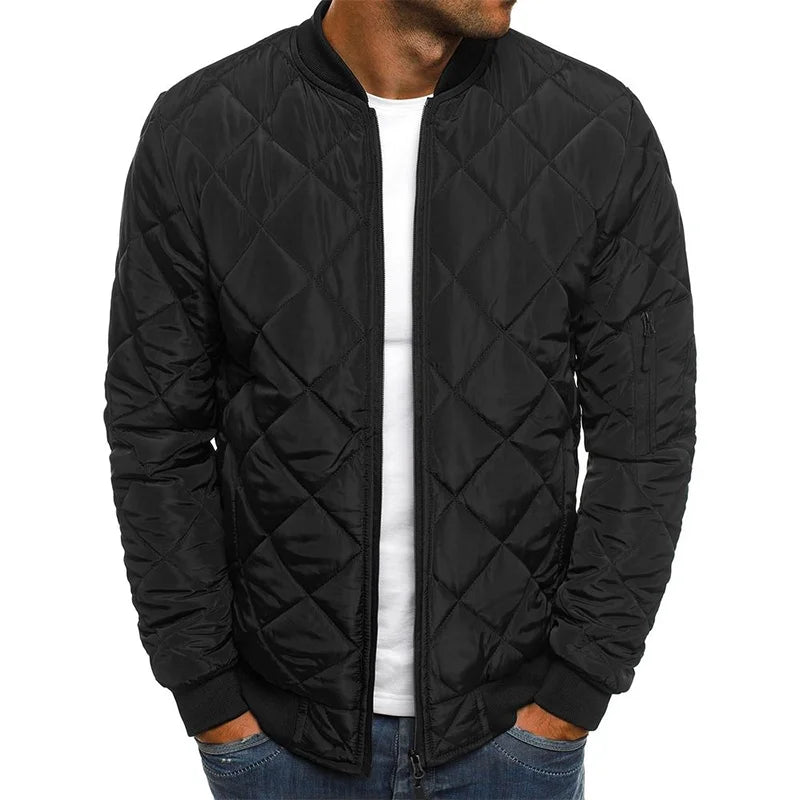 Dovie | Bequeme Jacke mit Rautenmuster