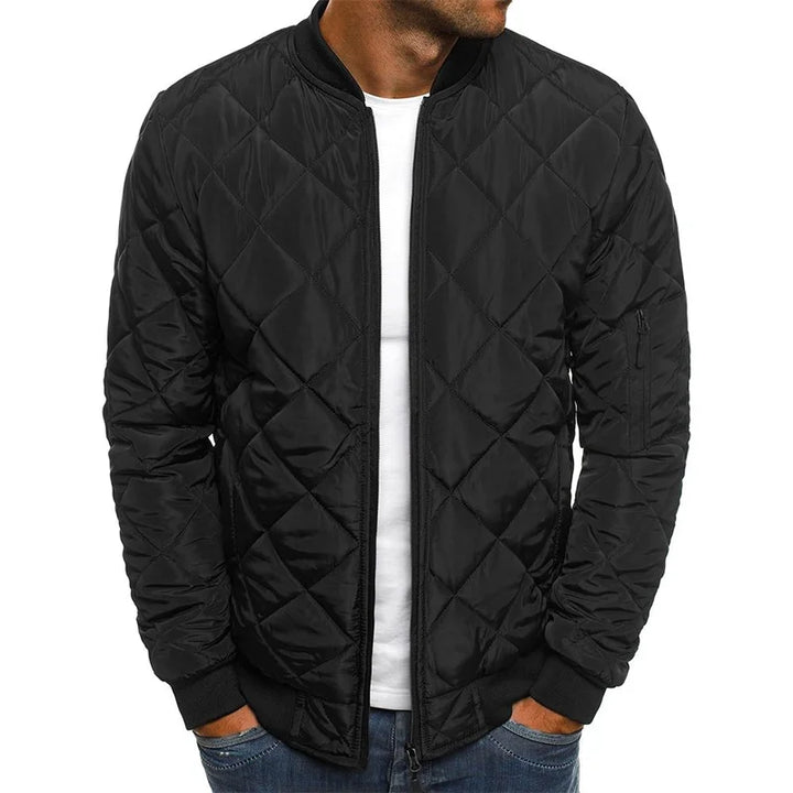 Dovie | Bequeme Jacke mit Rautenmuster