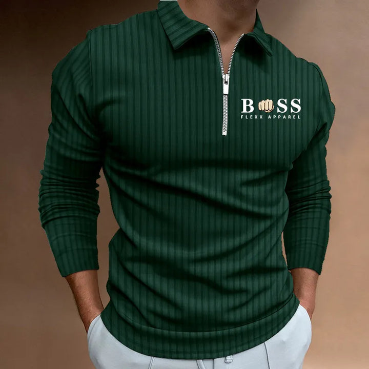 Jeffrey | Langärmliges Poloshirt