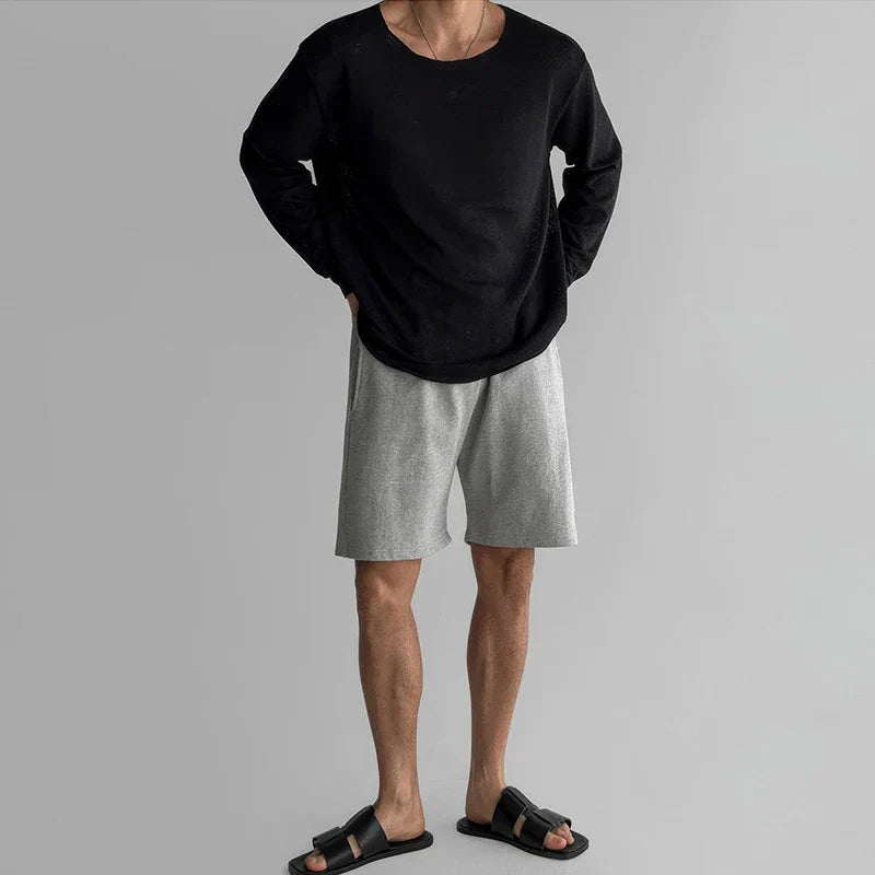 Hayes | Open-Strick T-Shirt