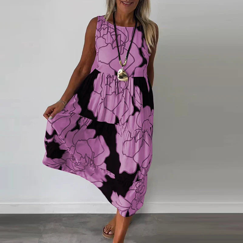 Amelian | Ärmelloses Maxikleid