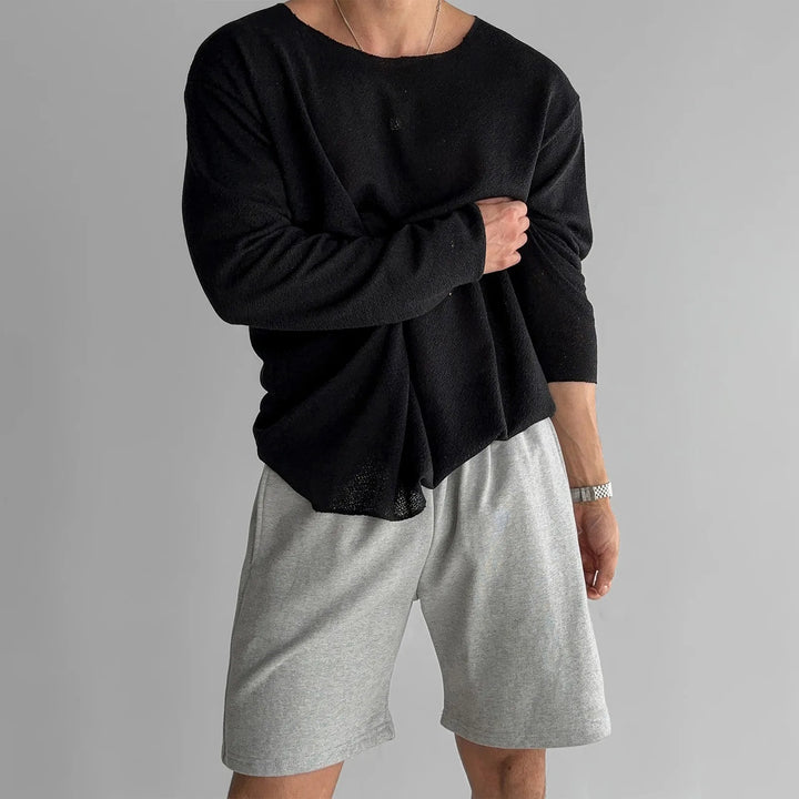 Hayes | Open-Strick T-Shirt