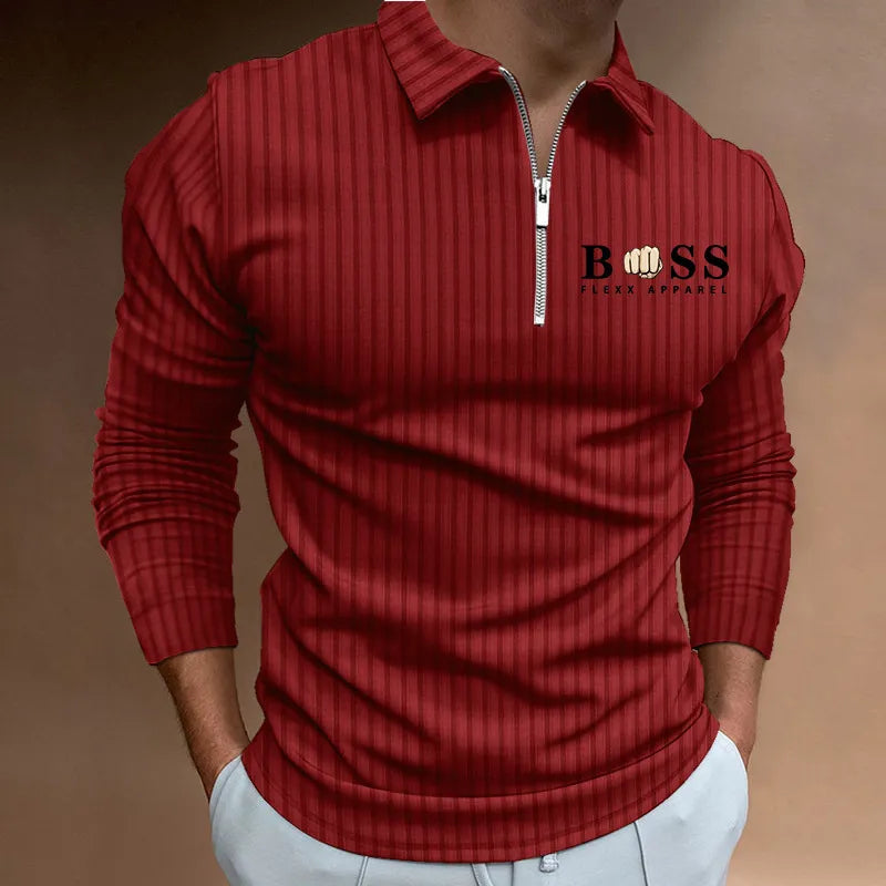 Jeffrey | Langärmliges Poloshirt