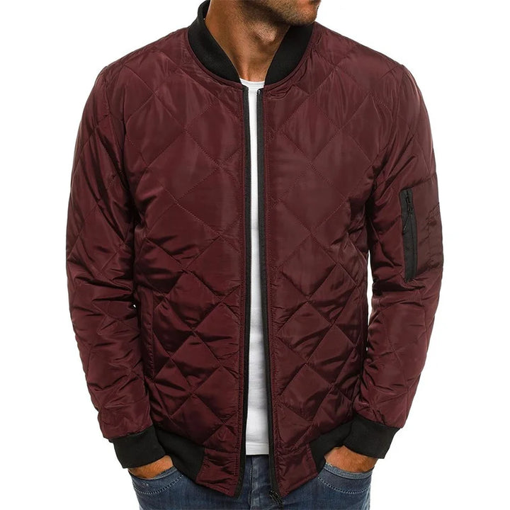 Dovie | Bequeme Jacke mit Rautenmuster