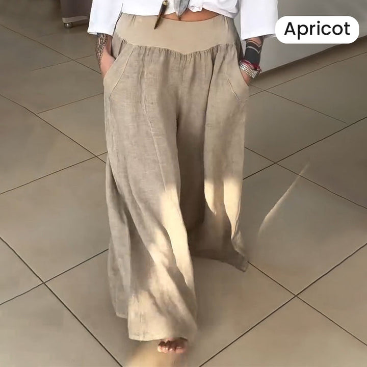Leana | Elastische Weite-Hosen mit Taschen
