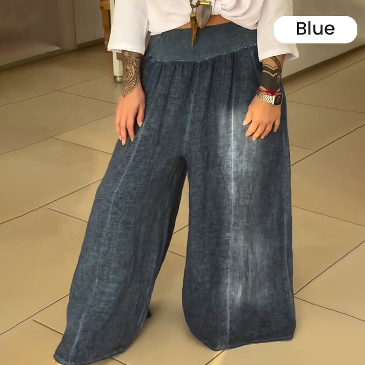 Leana | Elastische Weite-Hosen mit Taschen