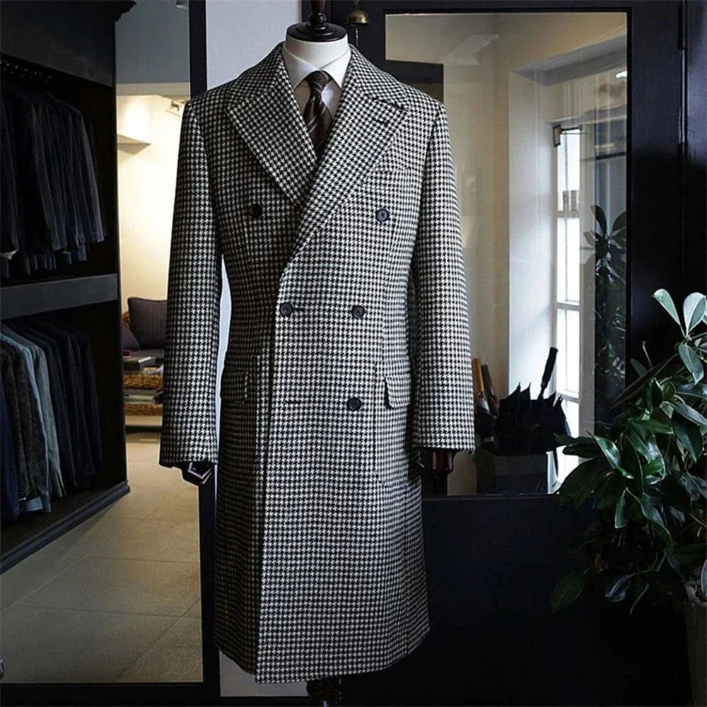 Gerbert | Trenchcoat mit Hahnentrittmuster