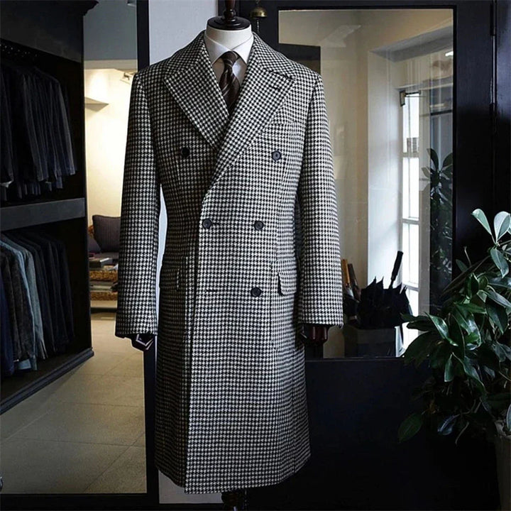 Gerbert | Trenchcoat mit Hahnentrittmuster