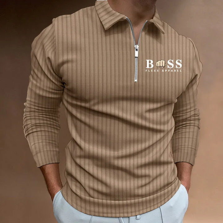 Jeffrey | Langärmliges Poloshirt