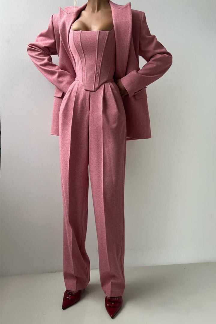 Kaiya | Drei-Teile-Set mit Doppelreiher-Blazer