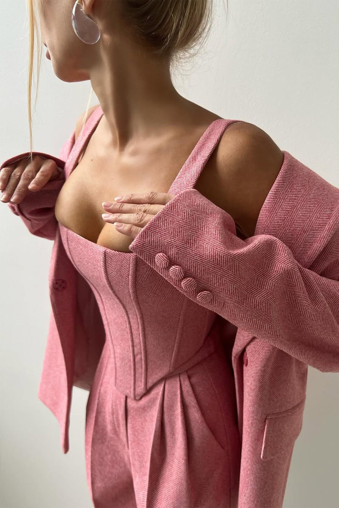 Kaiya | Drei-Teile-Set mit Doppelreiher-Blazer