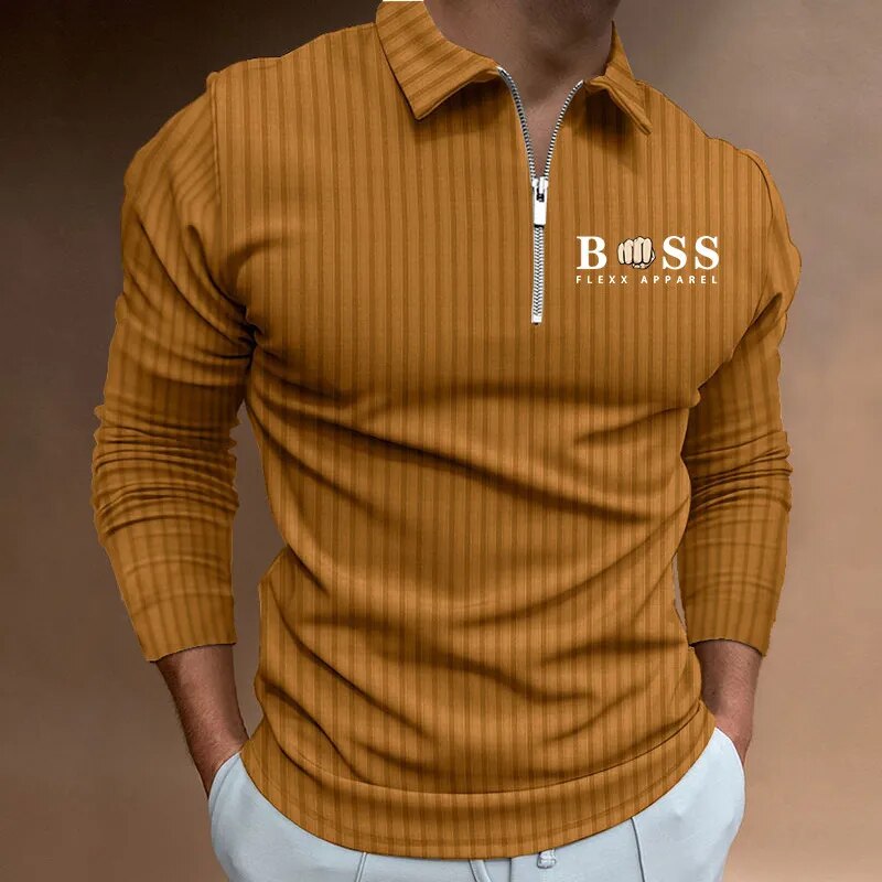 Jeffrey | Langärmliges Poloshirt