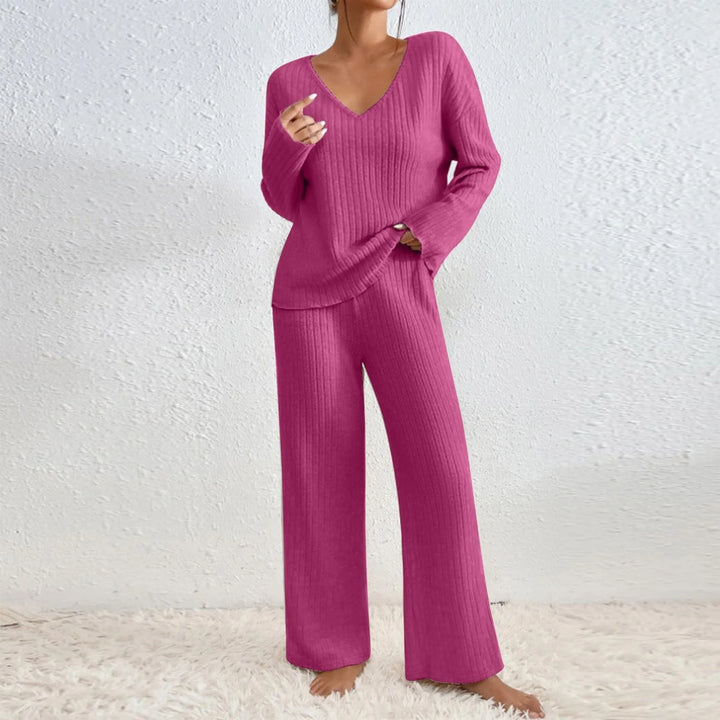 Aloysia | Geripptes Zweiteiliges Set