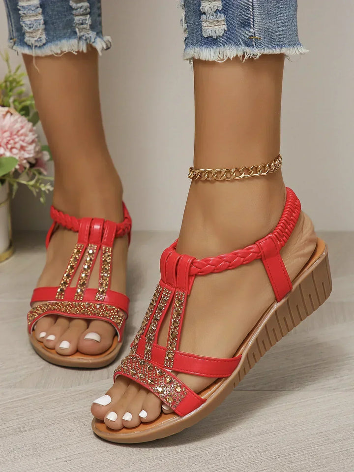 Fraula | Elegante funkelnde Sandale