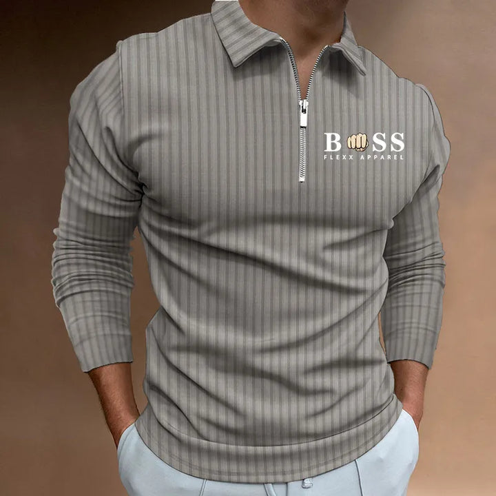 Jeffrey | Langärmliges Poloshirt