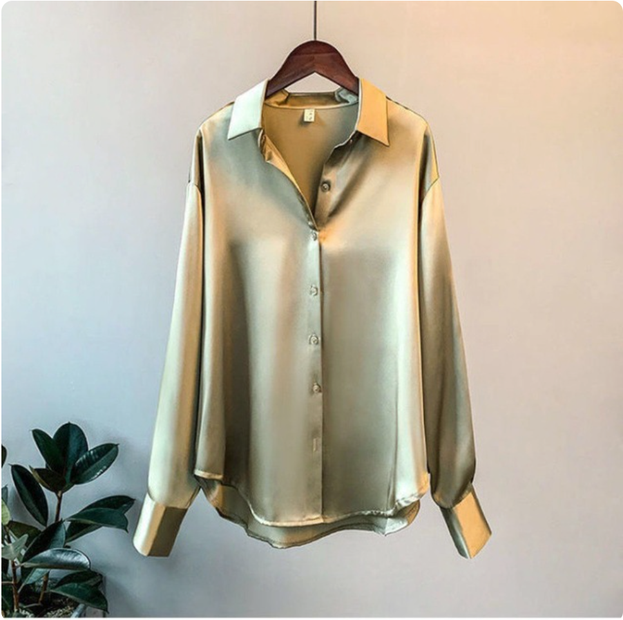 Leonie | Satin Hemd Für Frauen