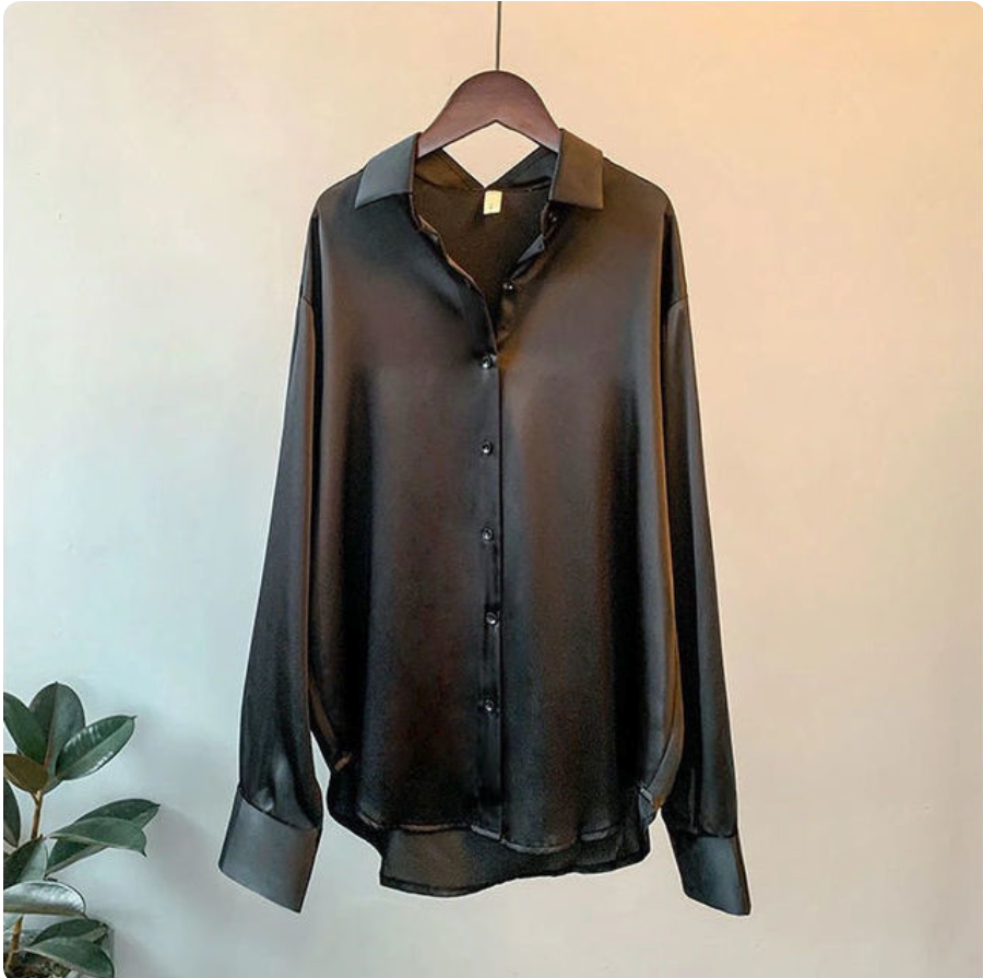 Leonie | Satin Hemd Für Frauen