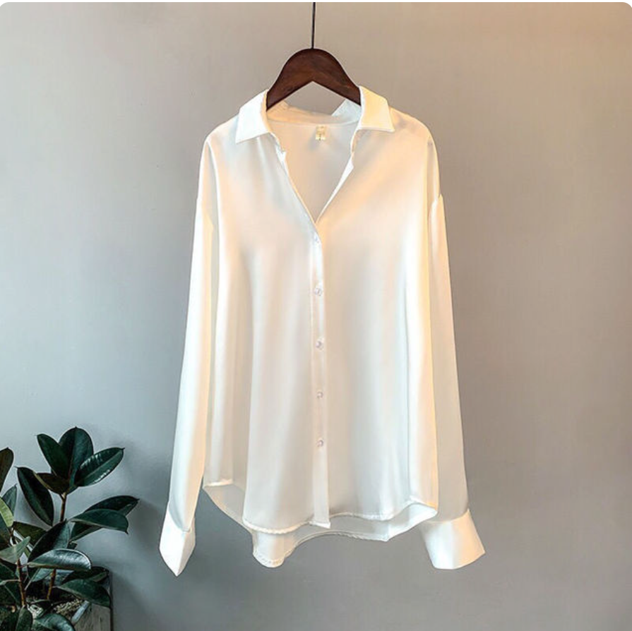 Leonie | Satin Hemd Für Frauen