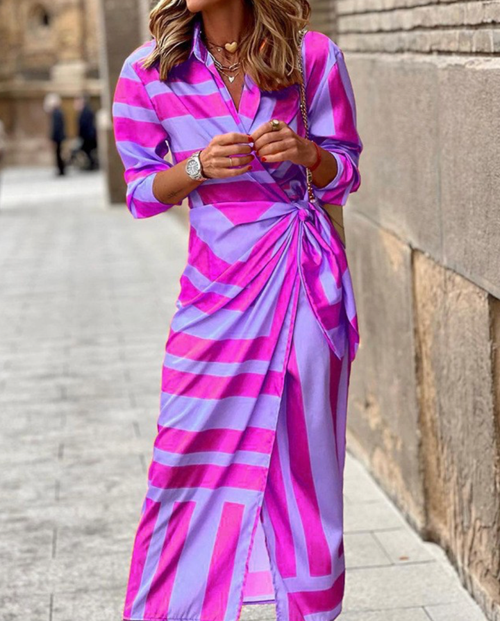 Selah | Statement-Wickelkleid mit Print