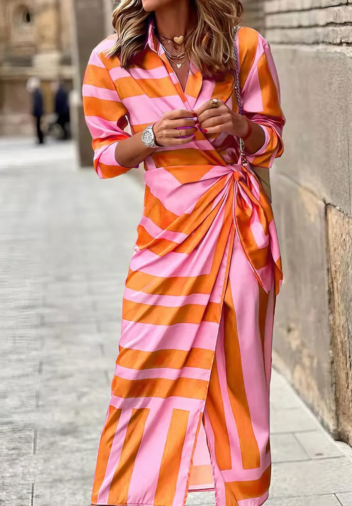 Selah | Statement-Wickelkleid mit Print