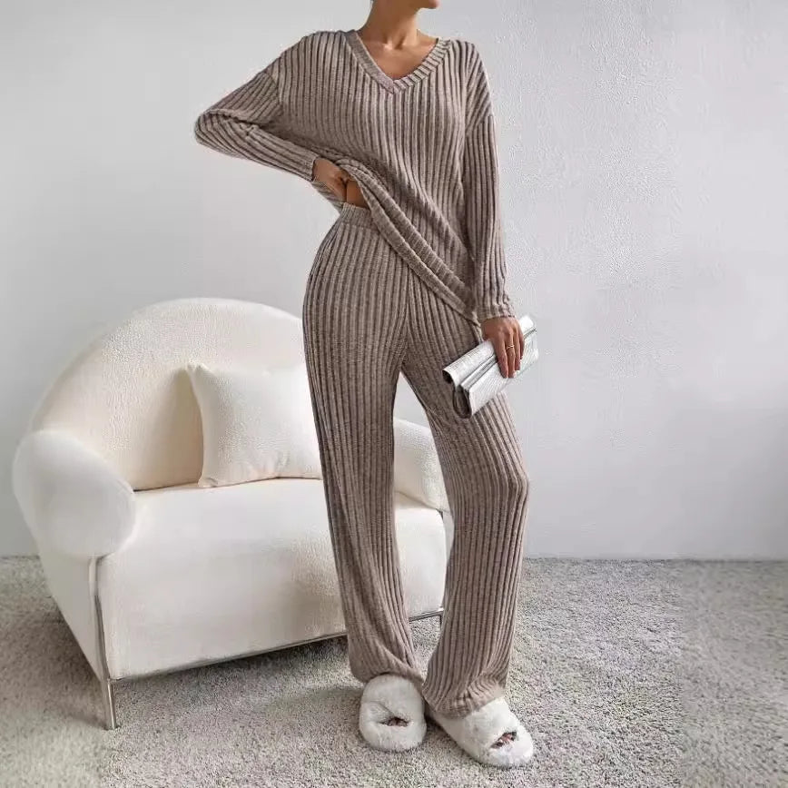 Aloysia | Geripptes Zweiteiliges Set