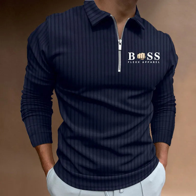 Jeffrey | Langärmliges Poloshirt