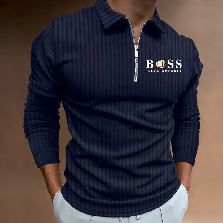 Jeffrey | Langärmliges Poloshirt