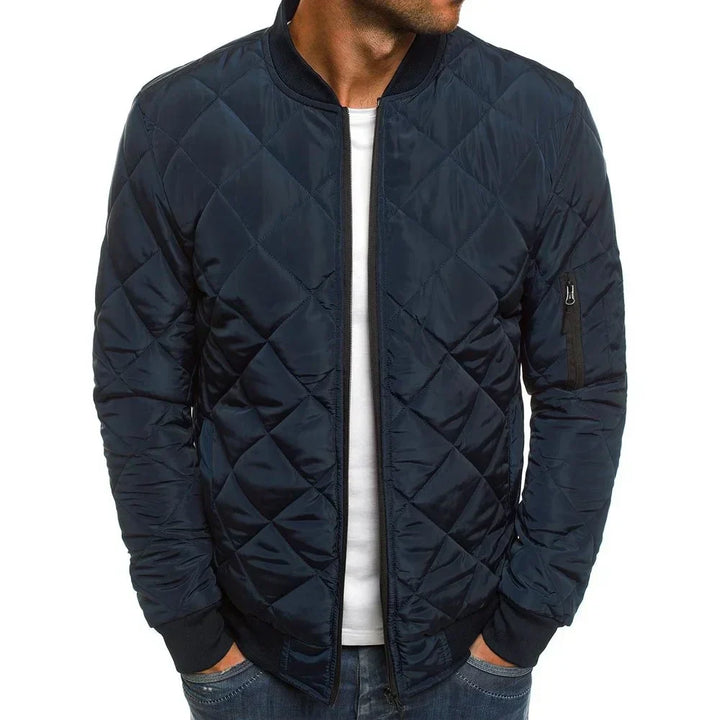 Dovie | Bequeme Jacke mit Rautenmuster