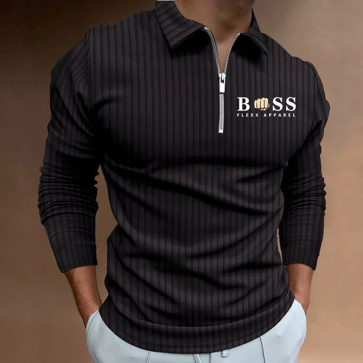 Jeffrey | Langärmliges Poloshirt