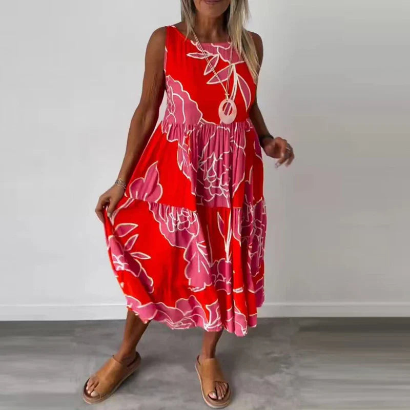Amelian | Ärmelloses Maxikleid