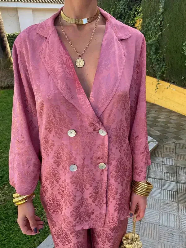 Zariah | Eleganter Jacquard-Blazer für Damen