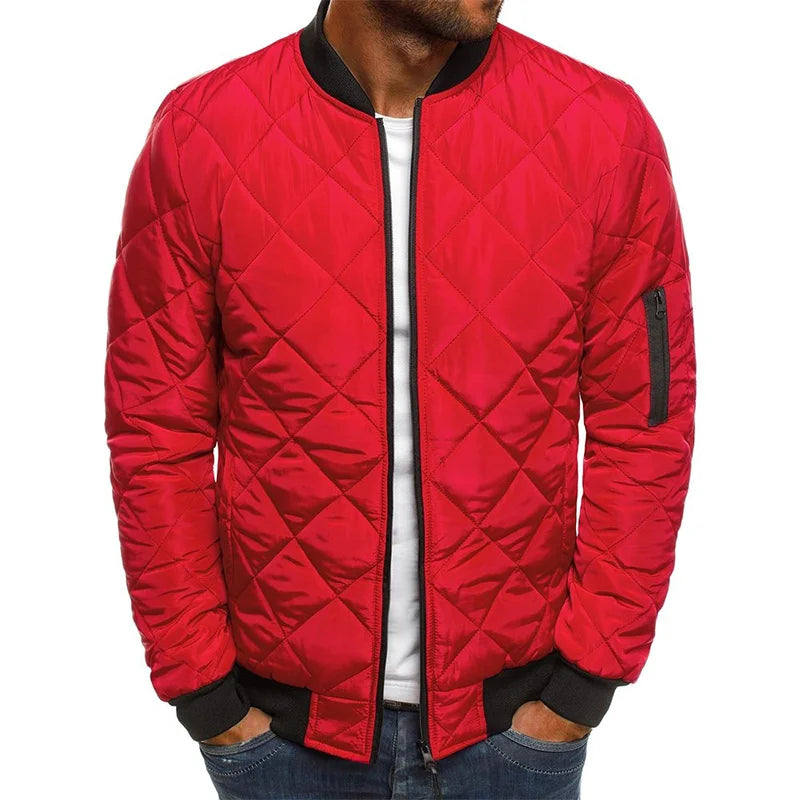 Dovie | Bequeme Jacke mit Rautenmuster