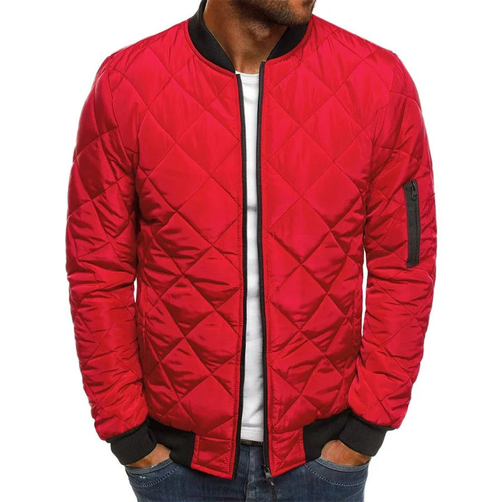 Dovie | Bequeme Jacke mit Rautenmuster