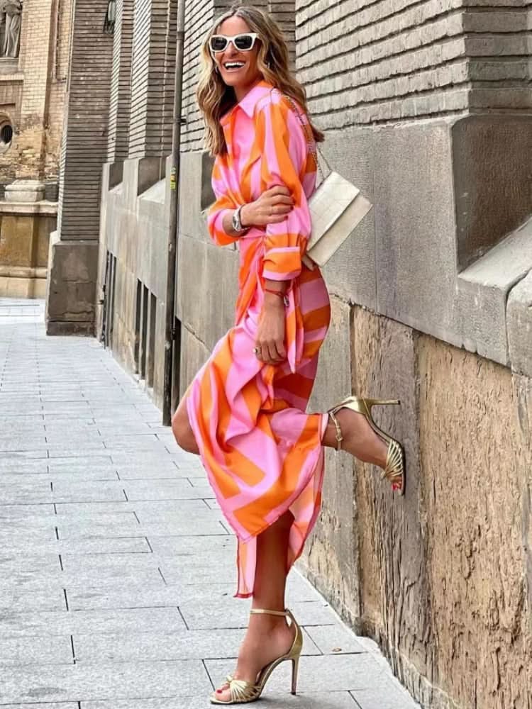 Selah | Statement-Wickelkleid mit Print