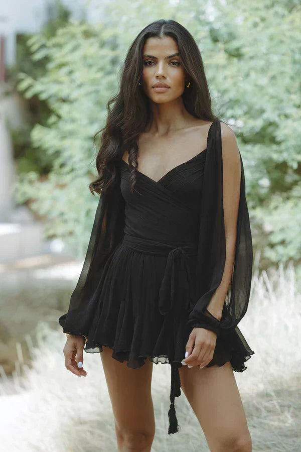Roxy | Verspieltes Mini-Kleid mit Ballonärmeln