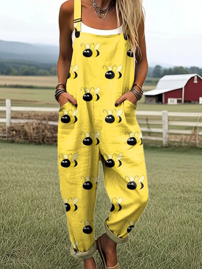 Dixie | Damen Jumpsuit mit weitem Bein - Müheloser Komfort & stilvoller Blumenprint
