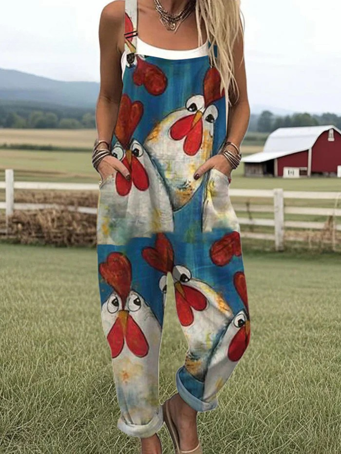 Dempsey | Vintage Weite Bein Jumpsuit - Müheloser Stil & Komfort für Frauen