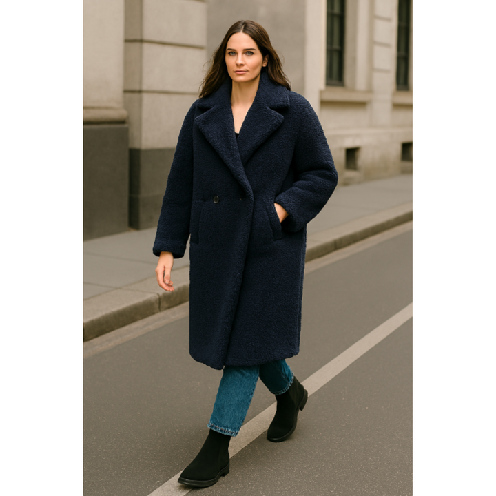 Zoey | Langer Teddymantel
