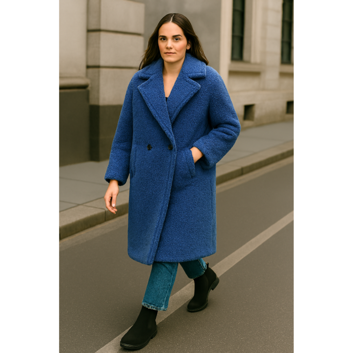 Zoey | Langer Teddymantel