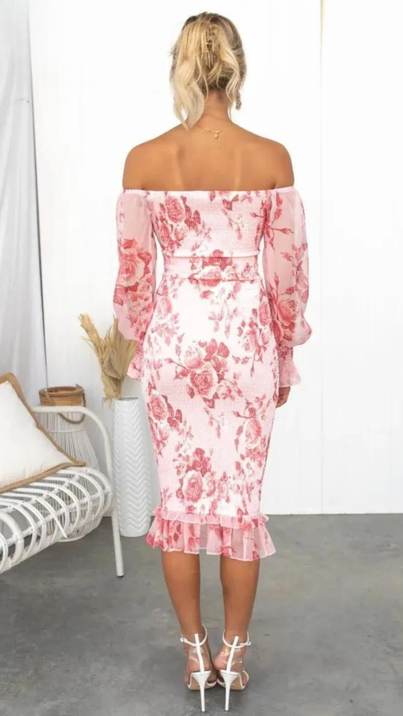 Catalina | Luxe Midi Kleid