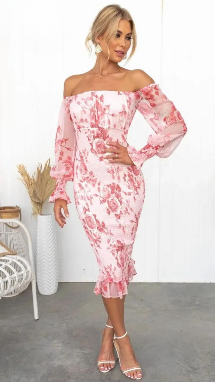 Catalina | Luxe Midi Kleid