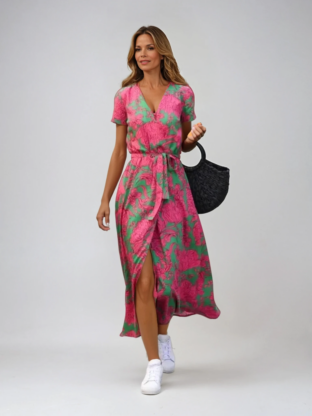 Baylin | Elegantes Kleid mit V-Ausschnitt
