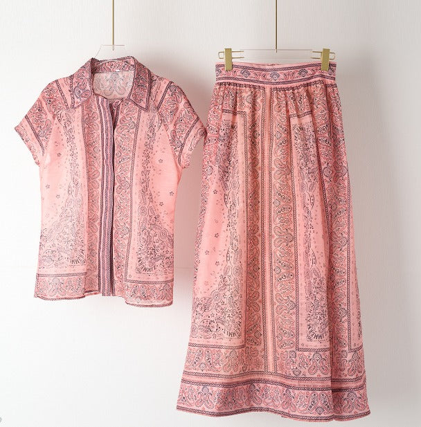 Keilani | Zweiteiliges Set mit Boho-Print