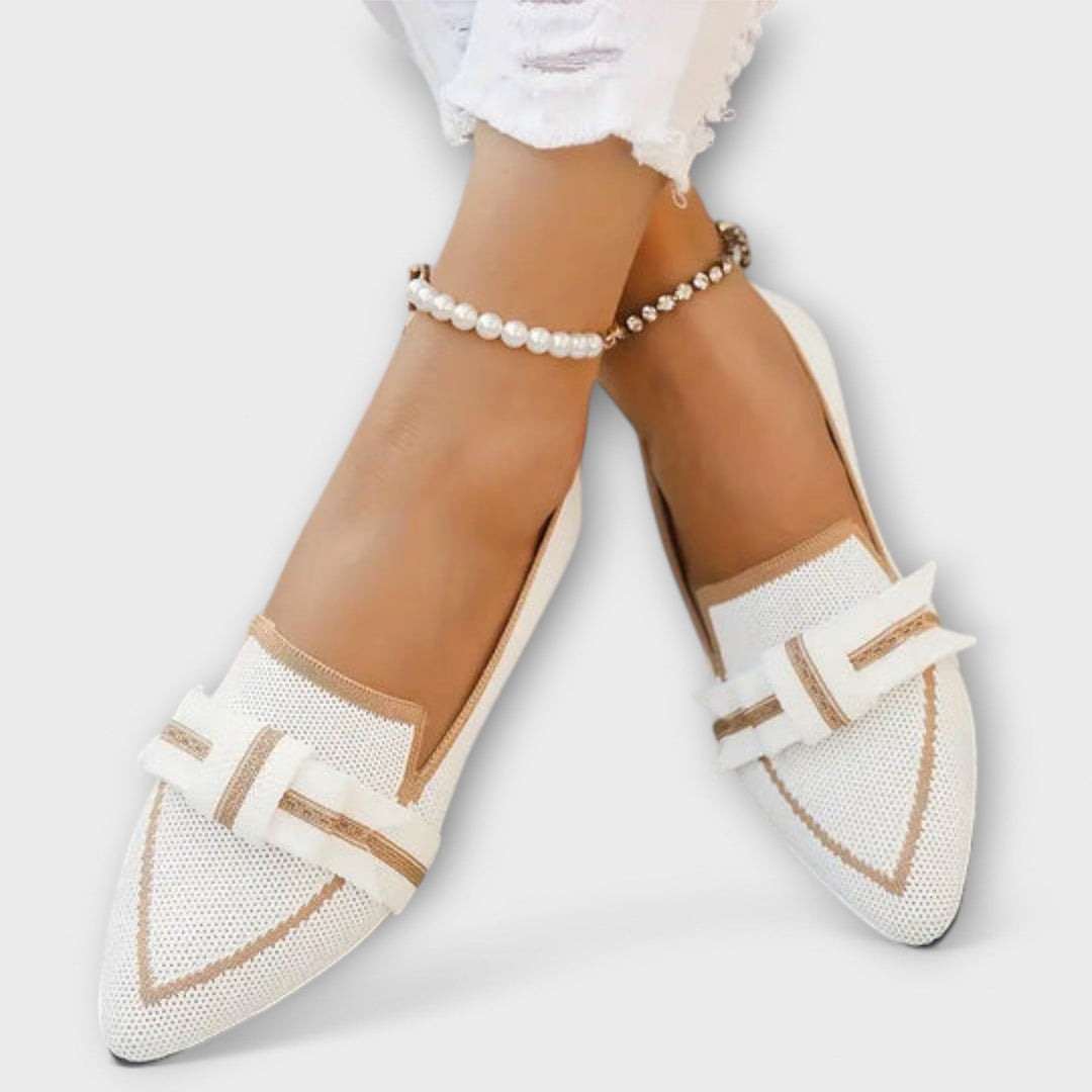 Sylviaz | Knotendes Design Flache Schuhe für Frauen