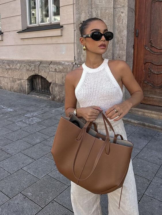 Emerie | Elegante Tragetasche mit seitlicher Raffung