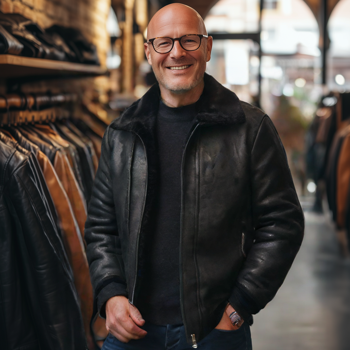 Rustic Rambler - Lederjacke mit Futter