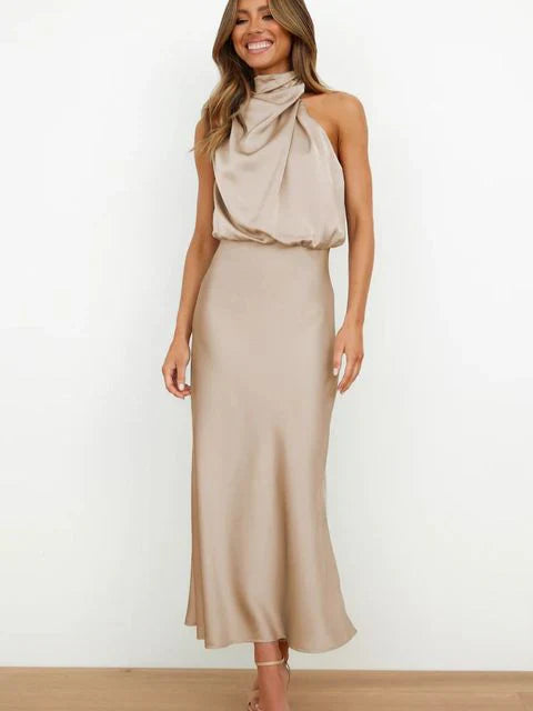 Heidi | Schulterfreies Midikleid