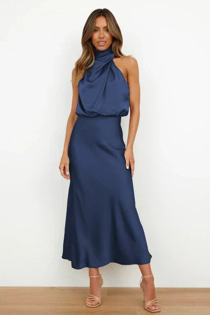 Heidi | Schulterfreies Midikleid