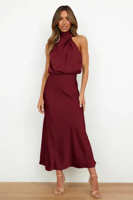Heidi | Schulterfreies Midikleid