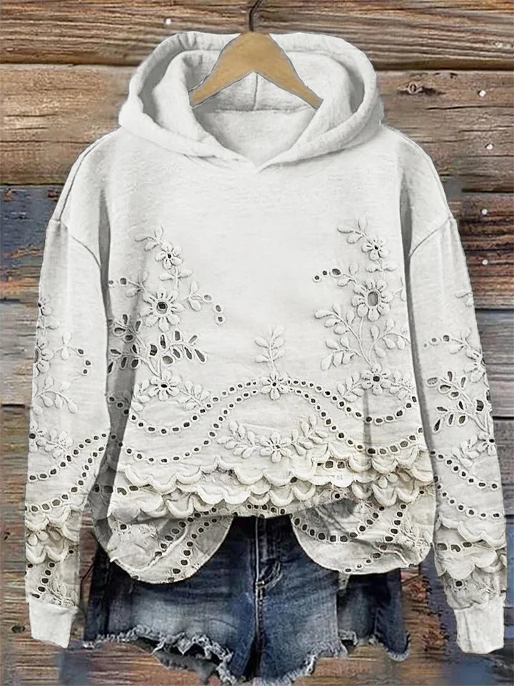 Jolene | Lässiger Kapuzenpullover mit Stickerei